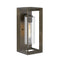 Rhodes Outdoor Wall Sconce  option Warm Bronze / Clear Seedy