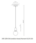 Ilde S1 Wood Pendant Light