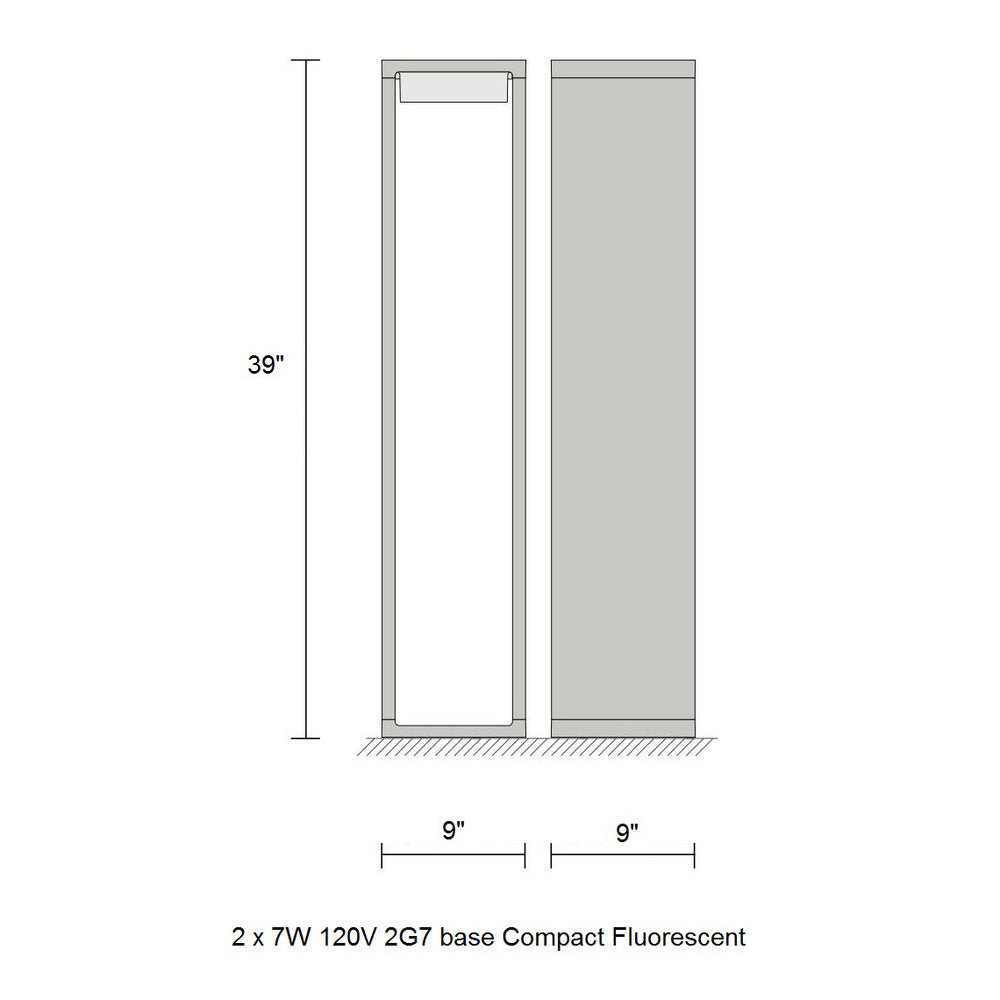 Frame Fluo Outdoor Floor Lamp