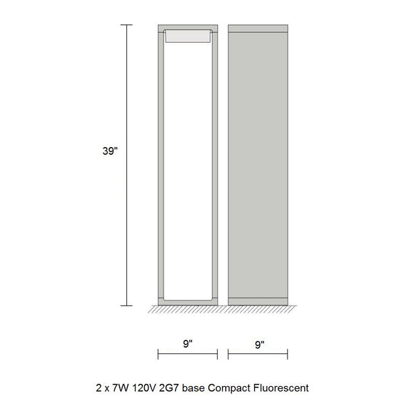 Frame Fluo Outdoor Floor Lamp