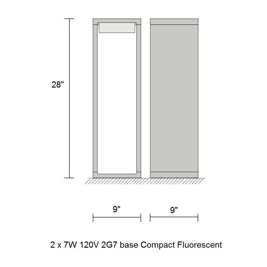 Frame Fluo Outdoor Floor Lamp
