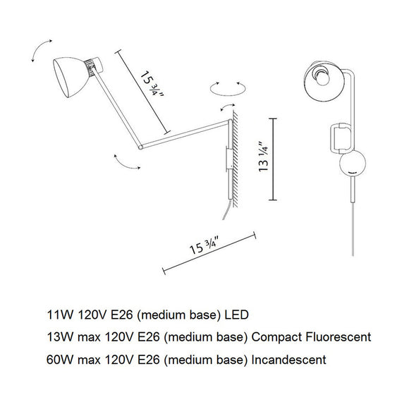 Blux System W40 Wall Light