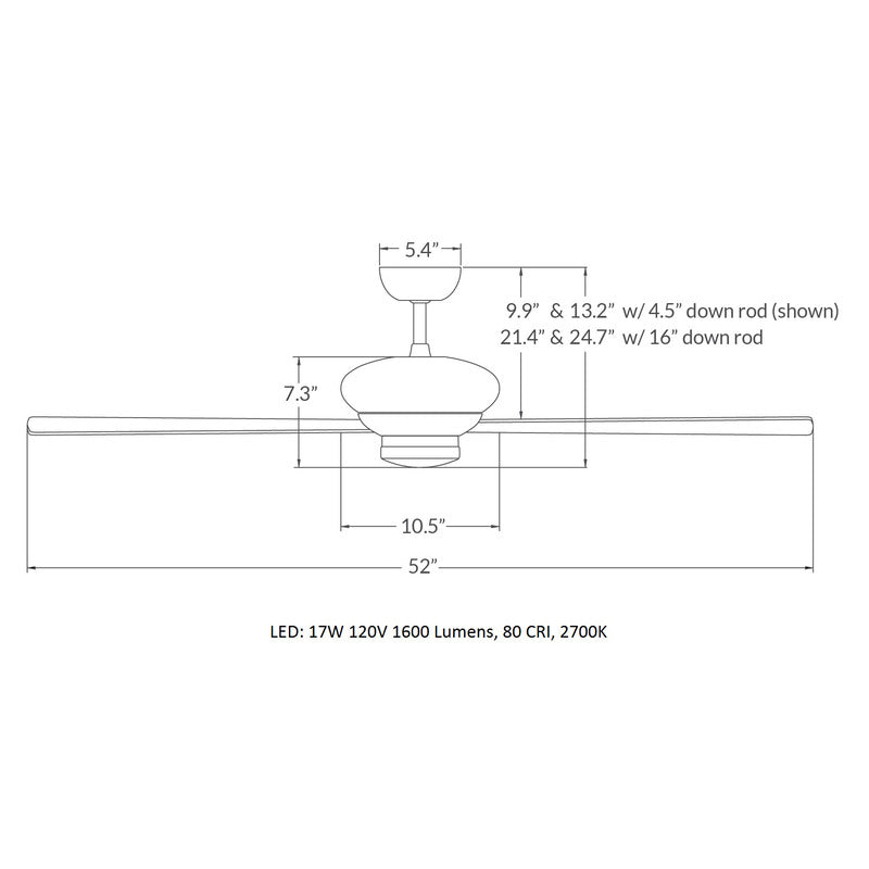 Altus 52 Inch Ceiling Fan