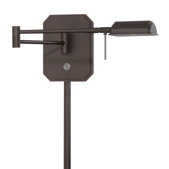 George's Reading Room P4348 LED Swing Arm Wall Light