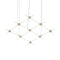 Constellation Aquarius Minor Pendant Light  option Satin Nickel