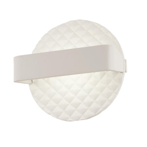 Quilted Round LED Wall Sconce
