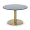 Flash Round Table  option Brass / Mirrored Glass