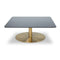 Flash Square Table  option Brass / Mirrored Glass