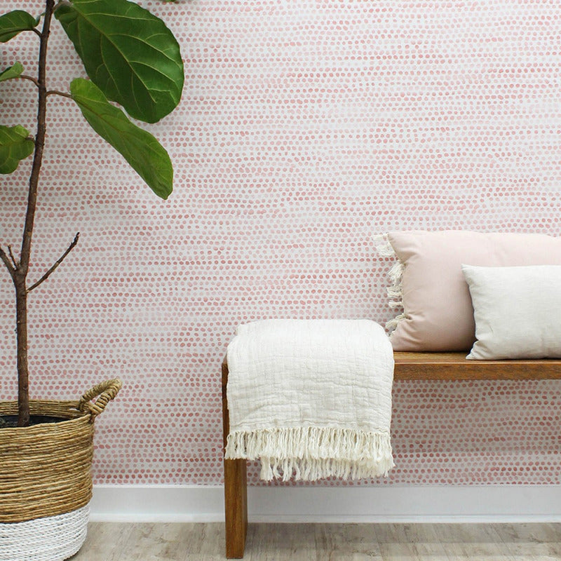 Moire Dots Peel and Stick Wallpaper