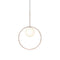Bola Halo Pendant Light  option Rose Gold