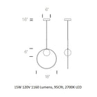 Bola Halo Pendant Light