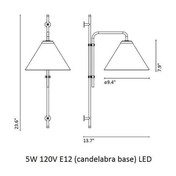 Funiculi A LED Wall Sconce