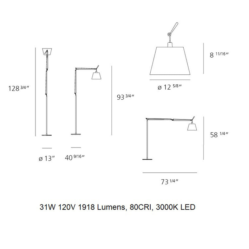 Tolomeo Mega LED Floor Lamp