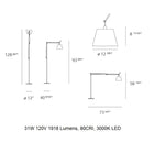 Tolomeo Mega LED Floor Lamp