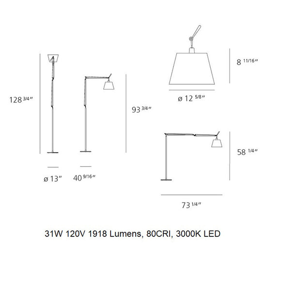 Tolomeo Mega LED Floor Lamp