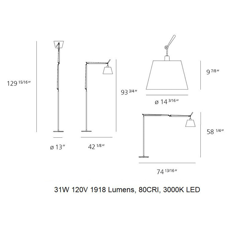Tolomeo Mega LED Floor Lamp