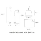 Tolomeo Mega LED Floor Lamp