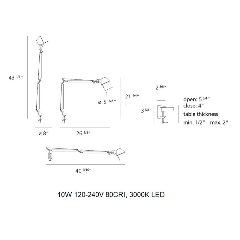 Tolomeo Mini LED Table Lamp
