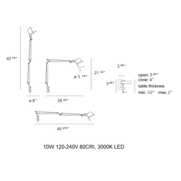 Tolomeo Mini LED Table Lamp