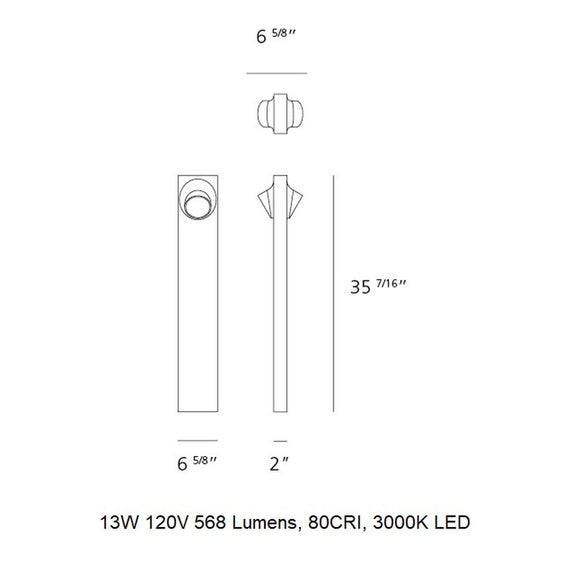 Ciclope Dual Side Outdoor LED Floor Lamp