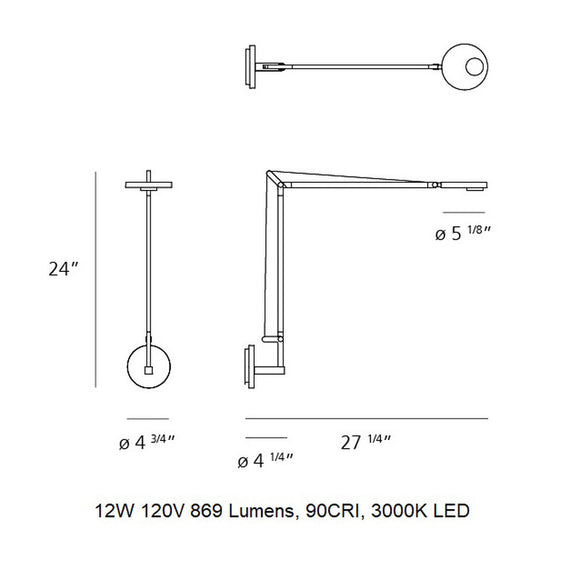 Demetra Professional LED Wall Light