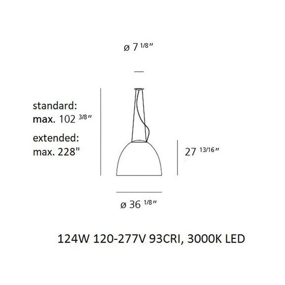 Nur 1618 Acoustic LED Suspension Light