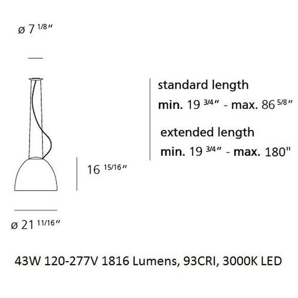 Nur Gloss LED Suspension Light