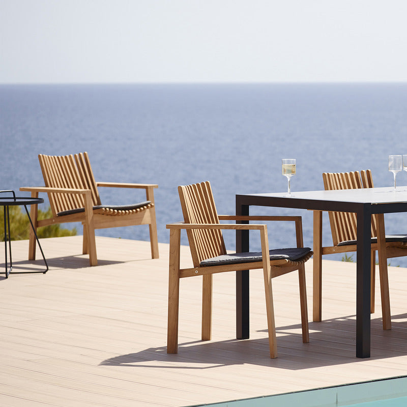 Amaze Outdoor Teak Stackable Lounge Chair