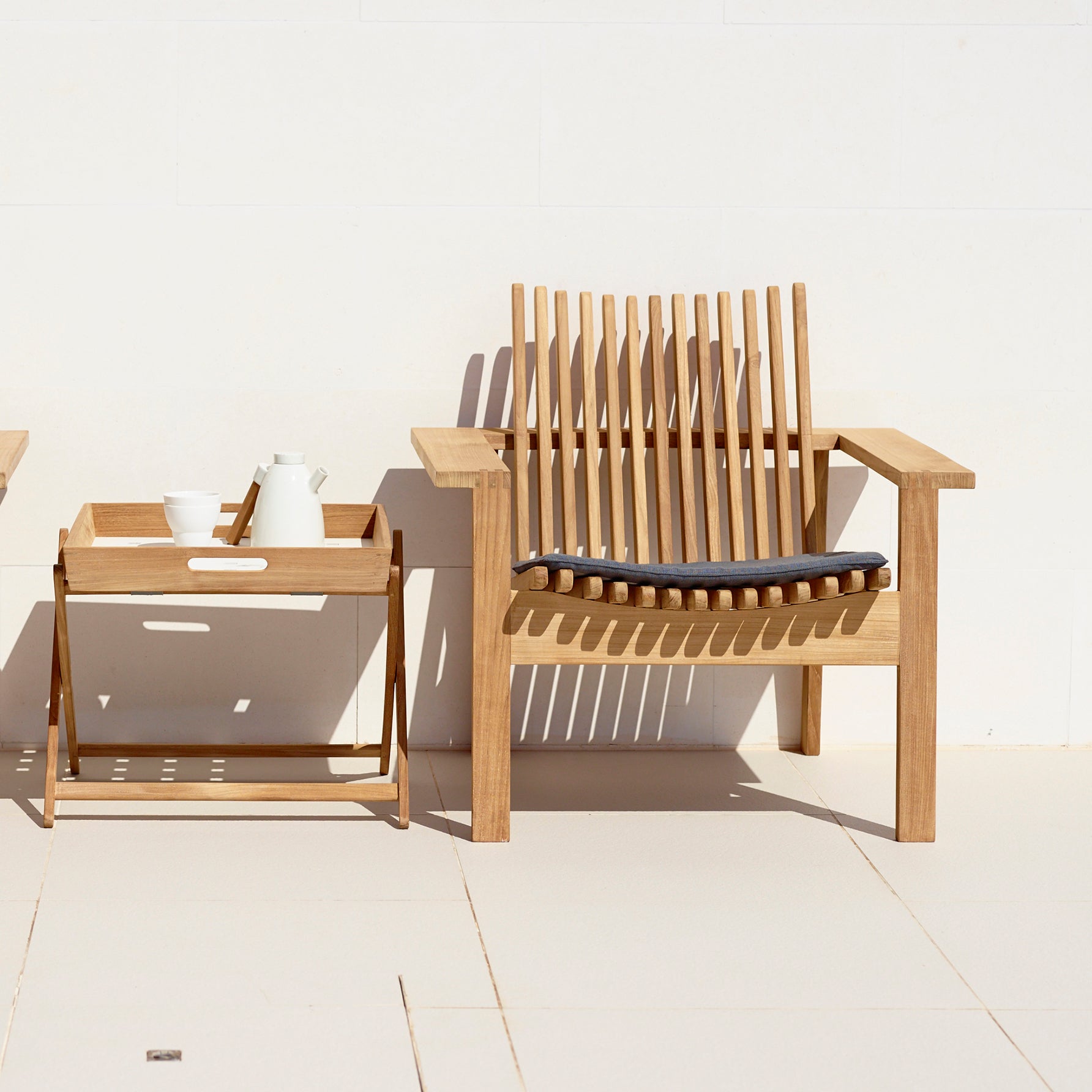 Cane-line Amaze Outdoor Teak Stackable Lounge Chair - 2Modern