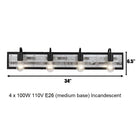 Abbey Rose Bath Light