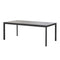 Drop Outdoor Dining Table  option Lava Grey Aluminum