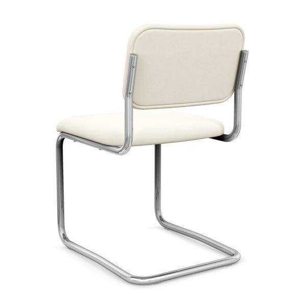 Cesca Armless Chair with Upholstered Seat and Back