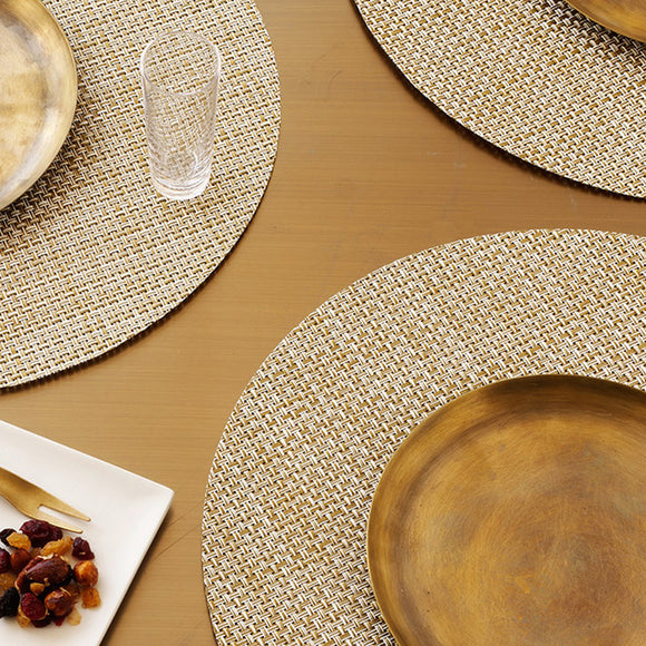 Chilewich Basketweave Round Placemat (Set of 4) 2Modern
