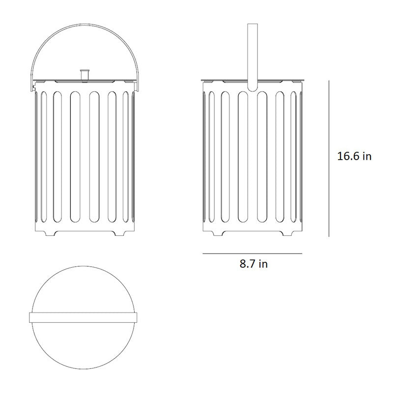 Lighttube Round Lantern