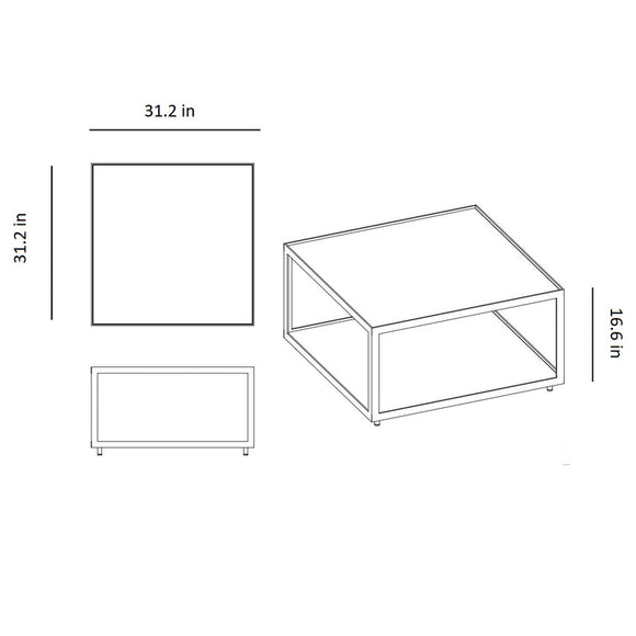 Large Level Outdoor Coffee Table