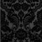 Gothic Damask Flock Wallpaper  option Noir