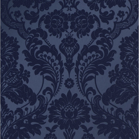 Gothic Damask Flock Wallpaper