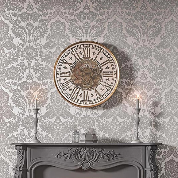 Graham & Brown Gothic Damask Flock Wallpaper 2Modern