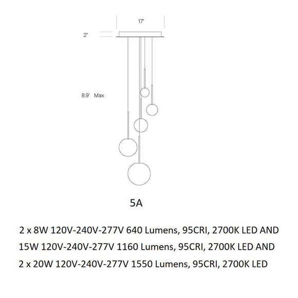 Bola Sphere Chandelier