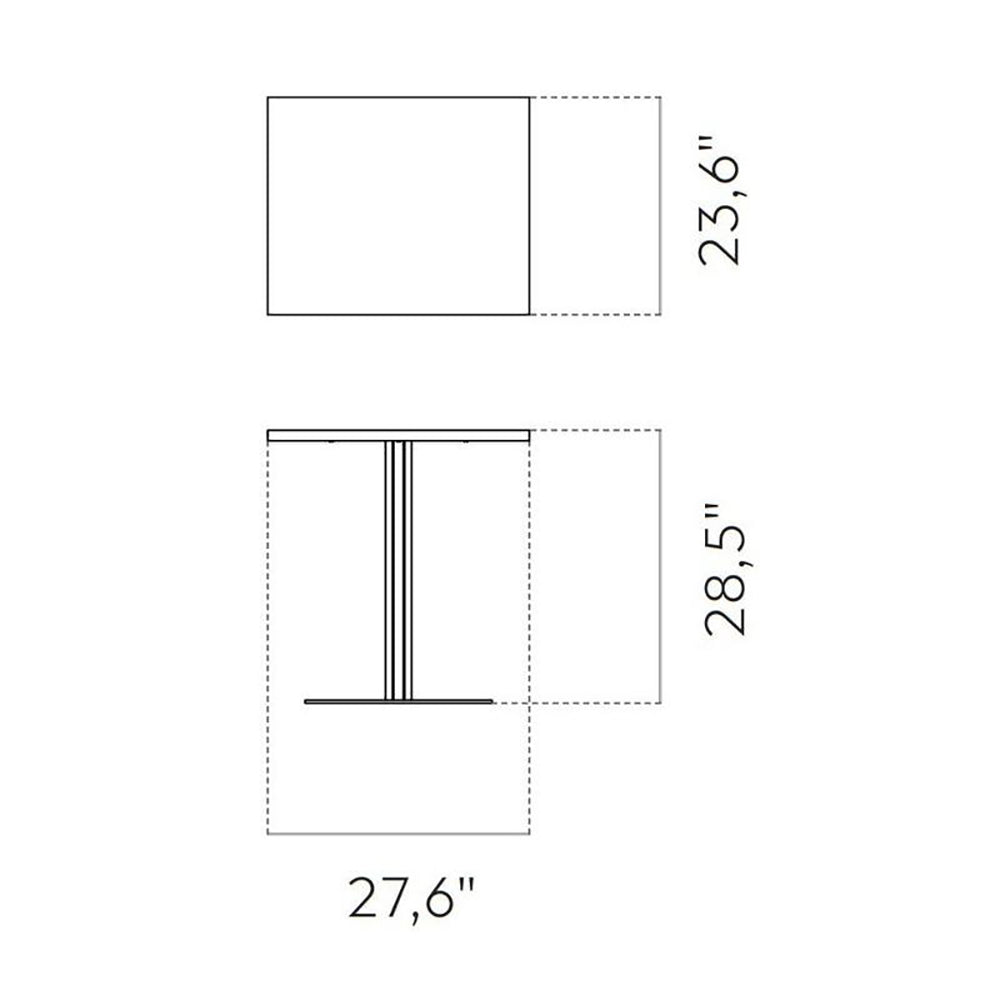 Harbour Column Rectangular Table