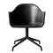 Harbour Upholstered Chair with Swivel Base  option Black Steel