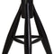 EA001 Bar Stool "Rocket"  option Black Lacquered Solid Oak
