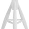 EA001 Bar Stool "Rocket"  option White Lacquered Solid Oak