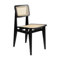 Black Stained Oak Matt Lacquered with French Cane