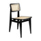C-Chair Dining Chair  option Black Stained Oak Matt Lacquered with French Cane