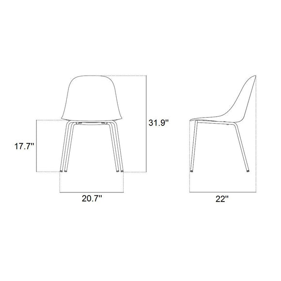 Harbour Side Chair with Steel Base