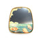 Toilet Paper Mirror Brass Frame  option Sea Girl