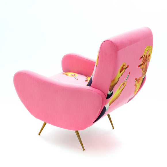 Toiletpaper Wooden Armchair - Lipsticks Pink