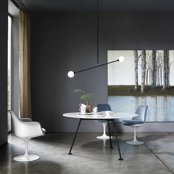 High Round Grasshopper Dining Table