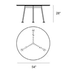 High Round Grasshopper Dining Table